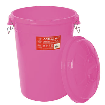 Gorilla Bin™ 80L Bin with Clip Lid - Red Gorilla - RGBIN80PK